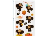 Наклейки гелевые Мульти-Пульти "Чебурашка", 13 наклеек