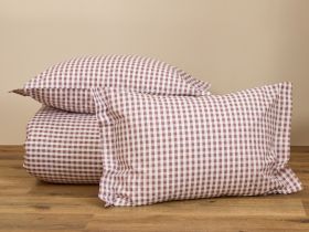 Постельное белье полукомплект Vichy, коричневое