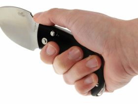 Нож складной LionSteel Skinner 8901 G10, сталь 440C Satin Finish, рукоять стеклотекстолит, чёрный