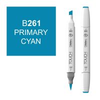 Маркер спиртовой BRUSH Touch Twin цв. B261 циан