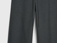 Прямые брюки с эластичным поясом, Серый