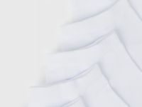 Базовые носки-сникерсы, 5 пар, Белый