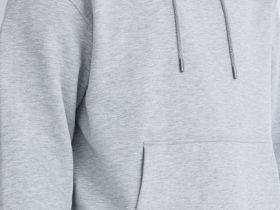 Худи с текстовым принтом, Серый