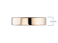 Гладкое кольцо из красного золота э0200кц01172200