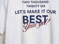 Пижамная футболка с текстовым принтом, Белый