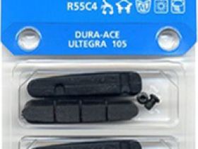 Тормозные вкладыши Shimano R55C4 для DURA-ACE, Ultegra, 105 (черный комплект 2 пары)