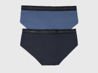 Трикотажные трусы-брифы, 2 шт., Синий
