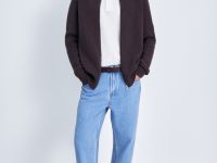 Кардиган на молнии с воротником-стойкой