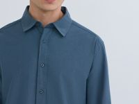 Рубашка из хлопка, Голубой