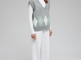 Трикотажный жилет с шерстью