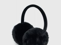 Меховые наушники для девочек, Черный