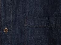 Джинсовая рубашка на пуговицах, Синий