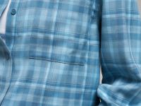 Рубашка объемного кроя в клетку