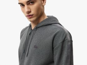 Мужской хлопковый свитшот Lacoste свободного кроя