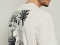 Футболка свободного силуэта с принтом