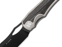 Складной нож Kizer Allure, сталь S45VN, рукоять титан/микарта, серый