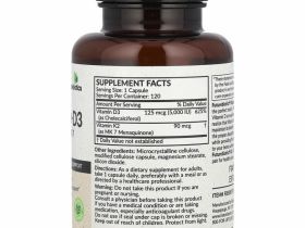 FutureBiotics, витамины K2 + D3 с витамином K2 в виде MK-7, 120 капсул