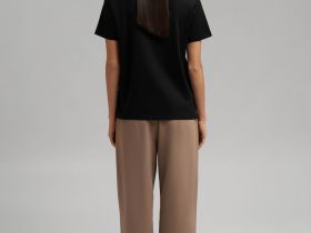 Поло прямого кроя из мерсеризованного хлопка