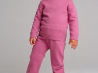 Комплект детский трикотажный для девочек: джемпер, брюки