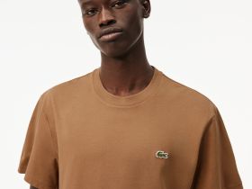 Мужская хлопковая футболка Lacoste с коротким рукавом