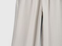 Прямые брюки с поясом на резинке, Бежевый