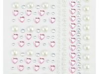 Наклейки-стразы MESHU "Pink shine", 16*10,5 см