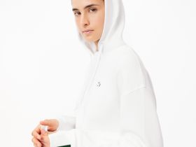 Женская толстовка Lacoste свободного кроя с капюшоном