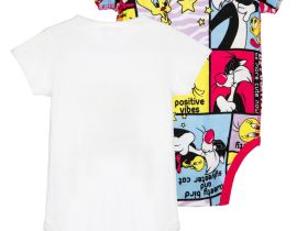 Боди детское трикотажное для девочек, 2 шт в комплекте