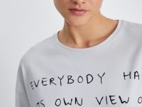 Футболка с принтом из хлопка