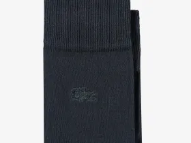 Высокие однотонные носки Lacoste унисекс