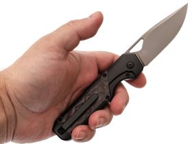 Складной нож Kizer Militaw, сталь S45VN, рукоять Titanium/Fatcarbon