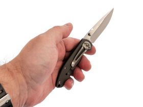 Складной нож Sanrenmu 7073LUX-SK, сталь 12C27, рукоять сталь