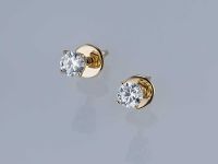 Пусеты из желтого золота э0312пс07220206