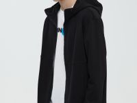 Худи на молнии свободного силуэта