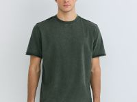 Футболка с текстовым принтом, Зеленый