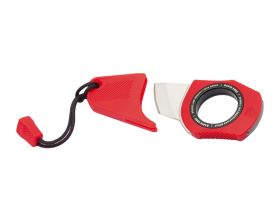 Нож с фиксированным клинком SOG Rapid Edge, нержавеющая сталь, рукоять термопластик GRN, красный