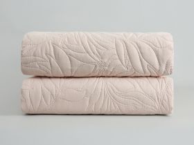 Покрывало Fogliare, серо-бежевое