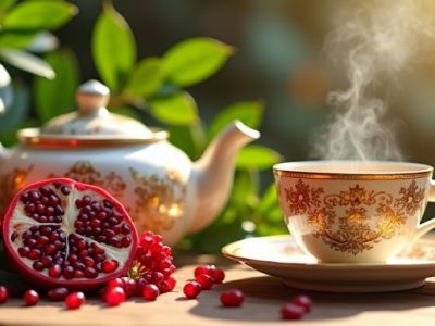 Гранатовый чай: польза и вред, свойства и состав напитка