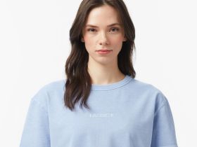 Женская хлопковая футболка Lacoste