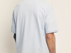 Поло из трикотажа пике свободного силуэта