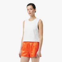 Женский хлопковый топ Lacoste из смеси льна