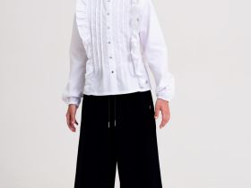 Брюки текстильные для девочек