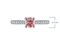 Кольцо из белого золота э4012кц11190170_pink