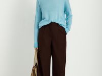 Оверсайз джемпер из мохера и шерсти