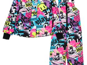 Комплект текстильный с полиуретановым покрытием для девочек: куртка, полукомбинезон