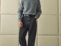 Свободные джинсы Baggy, Серый