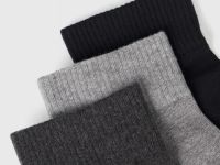 Короткие носки, 3 пары, Серый