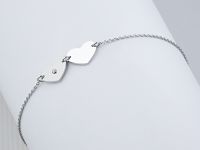 Браслет из белого золота с бриллиантом э0901бр03185900