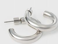 Серьги-кольца, Серебряный