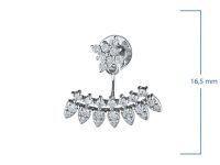 Пусеты из белого золота с бриллиантами э0901пс12190060